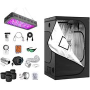 Ipower Grow Tent Kit Complete  Spectrum LED Plant Light Lamp   Greenhouse Combo  for Veg Flower GLKITXM1A2300CCMPT11